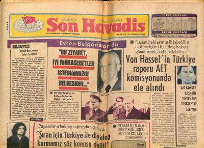 Son Havadis Gazetesi 25 Şubat 1982 - Haydarpaşadaki Ek Liman İnşaatına Taş Yetiştirilemiyor - Evren Bulgaristanda GZ121176 - 1