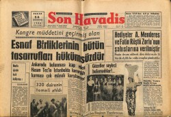 Son Havadis Gazetesi 26 Ağustos 1962 - Hediyeler A. Menderes Ve Fatin Rüştü Zorlunun Şahıslarına Verilmiştir GZ69302 - 2
