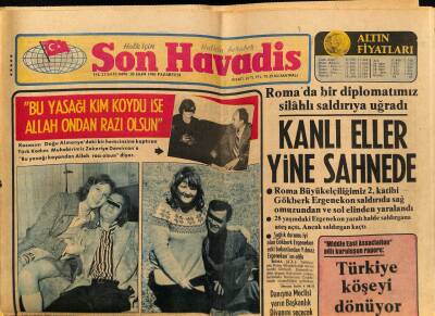 Son Havadis Gazetesi 26 Ekim 1981 - Türk Erkeklerinin Berline Girişi Yasaklandı GZ69085 - 2