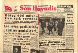 Son Havadis Gazetesi 26 Eylül 1963 - Dr. Perihan Çambel Üç Yıl Hapse Mahkum... GZ102116 - 2