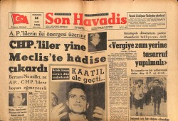 Son Havadis Gazetesi 26 Mart 1964 - Barış Gücü Kıbrısta Göreve Başlamadı GZ69814 - 2