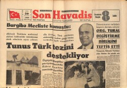Son Havadis Gazetesi 26 Mart 1965 - Aznavour Artık Evleniyor - Burgiba Mecliste Konuştu GZ158817 - Gökçekoleksiyon