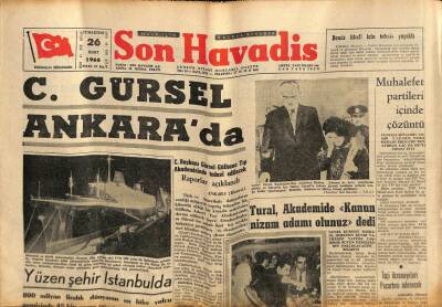 Son Havadis Gazetesi 26 Mart 1966 - İstanbulda Elektrik 220 Volta Çıkarılıyor GZ77477 - 1