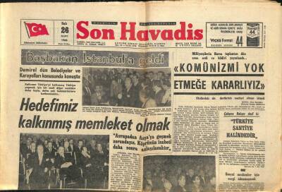 Son Havadis Gazetesi 26 Mart 1968 - Nesrin Sipahi İkinci Defa Erkek Çocuk Annesi oldu GZ106954 - 1