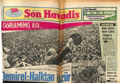 Son Havadis Gazetesi 26 Mart 1979 - Emel Sayın Televizyon Çekiminde Bol Bol Gözyaşı Döktü GZ74067 - 1