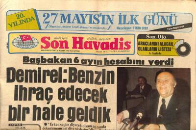 Son Havadis Gazetesi 26 Mayıs 1980 - Kanuni Sultan Süleyman İçin Zigetvarda Anıt Yaptırılıyor GZ88424 - 1