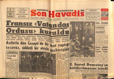 Son Havadis Gazetesi 26 Nisan 1961 - Küba Sosyalist Cumhuriyet Olacakmış !.. GZ69486 - 1