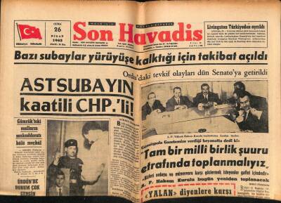 Son Havadis Gazetesi 26 Nisan 1963 - İzmirde Halk Skandala Adı Karışanları Yuhaladı GZ69331 - 2