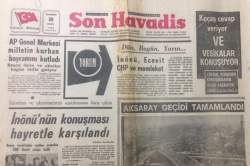 Son Havadis Gazetesi 26 Ocak 1972 - İnönünün Konuşması Hayretle Karşılandı - GZ12860 - 2