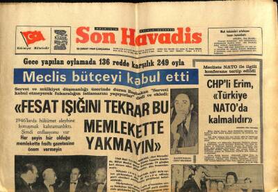 Son Havadis Gazetesi 26 Şubat 1969 - Havzada 5 Yıl Önce Ölenlerin Cesetleri Çıkıyor GZ60373 - 1