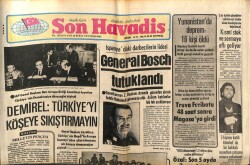 Son Havadis Gazetesi 26 Şubat 1981 - İspanyadaki Darbecilerin Lideri General Bosch Tutuklandı GZ102218 - 2