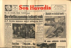 Son Havadis Gazetesi 27 Aralık 1961 - Atatürk Ve İstiklal Harbi - Devletin Zamma Takati Yok GZ102036 - 2