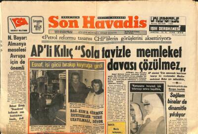 Son Havadis Gazetesi 27 Aralık 1972 - Ağrının En Büyük Orta Okulunda Öğretmen Yok GZ106944 - 1