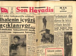 Son Havadis Gazetesi 27 Eylül 1963 - Yurdumuzun Dün Dünya İle Telsiz İrtibatı Kesildi GZ102117 - 1