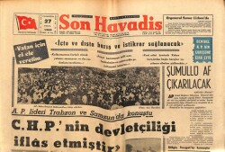 Son Havadis Gazetesi 27 Eylül 1965 - Ankarada İşçi Sigortaları Kağıt Deposunda Yangın GZ65646 - 1