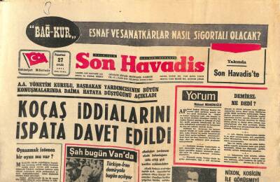 Son Havadis Gazetesi 27 Eylül 1971 - Kapalıçarşıda Pazarları Gizli İnşaat Yapılıyor GZ113996 - 1