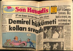 Son Havadis Gazetesi 27 Kasım 1979 - TRT Barış Mançoyu Her Şarkısında Kılıktan Kılığa Soktu GZ69721 - 1