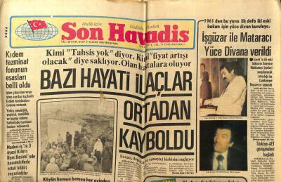 Son Havadis Gazetesi 27 Kasım 1980 - Bahar Öztan Sinemaya Isındı..Suriye Ürdün Her An Çatışabilir GZ59058 - 1