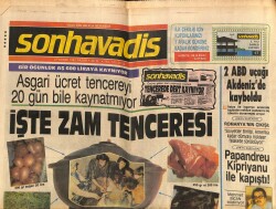 Son Havadis Gazetesi 27 Kasım 1983 - Asgari Ücret Tencereyi 20 Gün Bile Kaynatmıyor GZ102050 - 1
