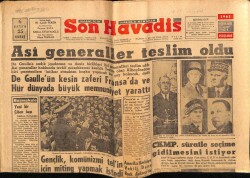 Son Havadis Gazetesi 27 Nisan 1961 - 2,5 Ton Süt Sokağa Döküldü ! GZ69487 - 2