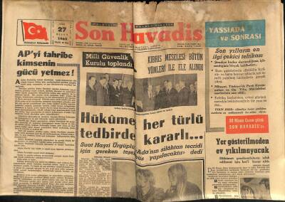 Son Havadis Gazetesi 27 Nisan 1965 - APyi Tahribe Kimsenin Gücü Yetmez ! - Marmara Tütün Piyasası Açıldı GZ123972 - 1