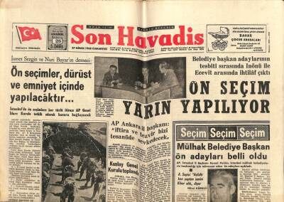 Son Havadis Gazetesi 27 Nisan 1968 - Nesrin Sipahi Yakında Sahne Çalışmalarına Başlıyor GZ74121 - 1