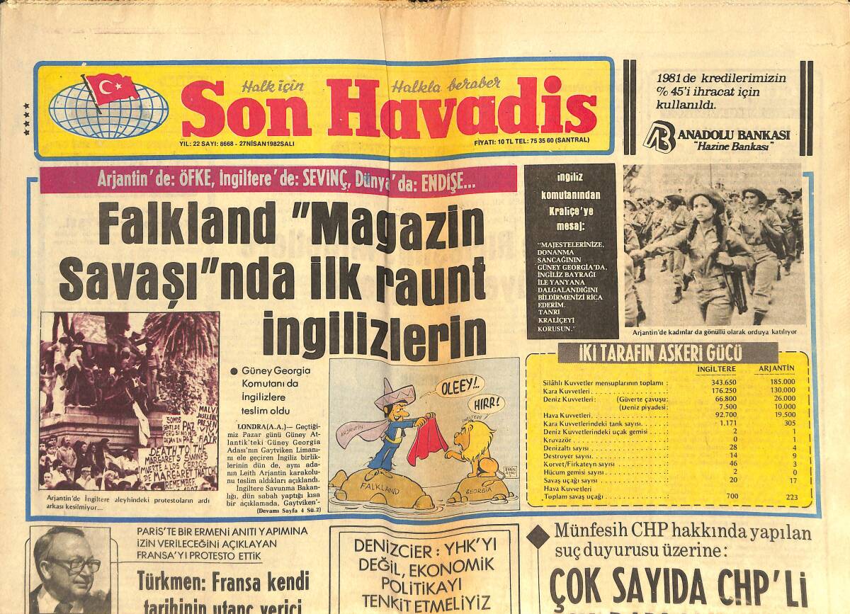 Son Havadis Gazetesi 27 Nisan 1982 - İstanbul'a Polonyalı Ve Yunanlı Turist Akıyor GZ142752 - 1