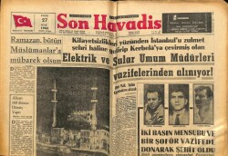 Son Havadis Gazetesi 27 Ocak 1963 - Bayraktar Camii Yine Bombalandı GZ65538 - 1