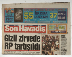 Son Havadis Gazetesi 27 Ocak 1996 - Gizli Zirvede RP Tartışıldı GZ5524 - 1