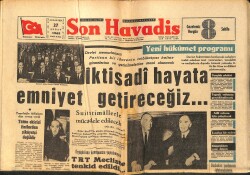 Son Havadis Gazetesi 27 Şubat 1965 - Liz Taylor İntihar Mı Etmek İstiyor ? - Atina İle Lefkoşe Arasında İhtilaf GZ158661 - Gökçekoleksiyon