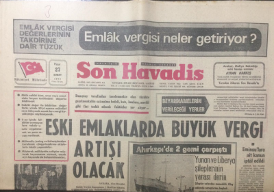 Son Havadis Gazetesi 27 Şubat 1972 - Eski Dev Gençliler CHPde Görev Alıyor - GZ12154 - 2