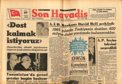 Son Havadis Gazetesi 27 Temmuz 1965 - Vietnamda Amerika-Rusya Karşı Karşıya Gelmek Üzere GZ102299 - 1