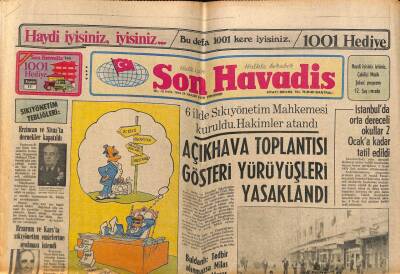 Son Havadis Gazetesi 28 Aralık 1978 - Yüzümüzü İsrailde Ancak Ajda Pekkan Ağartır GZ74004 - 1