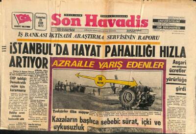 Son Havadis Gazetesi 28 Ekim 1972 - Vietnam Savaşında 1 Milyon İnsanın Öldüğü Bildirildi GZ106943 - 1