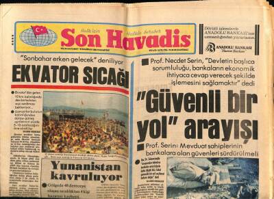 Son Havadis Gazetesi 28 Haziran 1982 - Alman Turistler , Türk Kristallerini Beğendi GZ69112 - 2