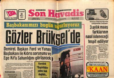 Son Havadis Gazetesi 28 Mayıs 1975 - Dünya Trafik Sorunu Ankarada Tartışılıyor GZ73996 - 1