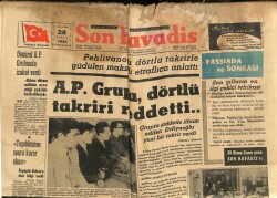 Son Havadis Gazetesi 28 Nisan 1965-Kerim Han,İran Şahının Kızı Şahnazla Evlenecek-Ürdün Kraliçesinin Yaptığı Fedakârlık-Prenses Süreyya Okula Gidiyor GZ123973 - 1