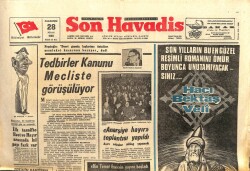 Son Havadis Gazetesi 28 Nisan 1969 - Yılmaz Öztuna APye İltihak Etti GZ103364 - 2