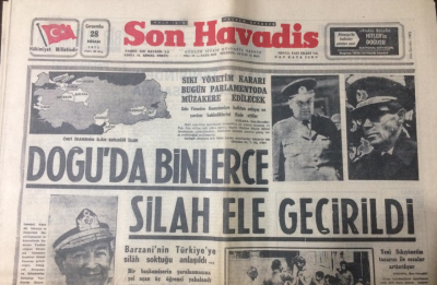 Son Havadis Gazetesi 28 Nisan 1971 - Doğuda Binlerce Silah Ele Geçirildi - GZ12118 - 1