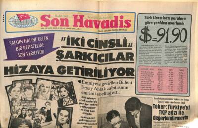 Son Havadis Gazetesi 28 Ocak 1981 - Bülent Ersoy Ahlak Zabıtasının Emrini Tebellüğ Etti GZ97949 - 1