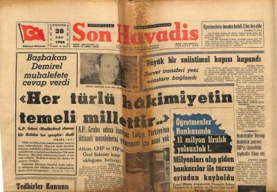 Son Havadis Gazetesi 28 Şubat 1966 - O. İlter İETTde Gizli Servis Kurmuş GZ77401 - 1