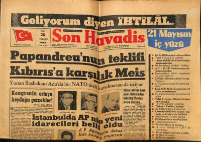 Son Havadis Gazetesi 28 Temmuz 1964 - Portekizdeki Tren Kazasında 76 Kişi Öldü GZ74163 - 1