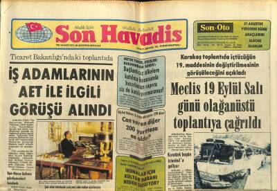 Son Havadis Gazetesi 29 Ağustos 1978 - Yüksel Özkasap İzmir Adlı Şarkısını Almanca Okuyacak GZ120993 - 1