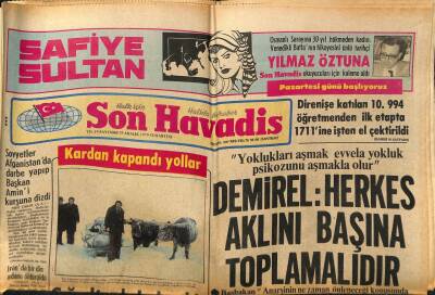 Son Havadis Gazetesi 29 Aralık 1979 - Bakırköyde Bir Fakülte Öğrencisi Öldürüldü GZ74283 - 1