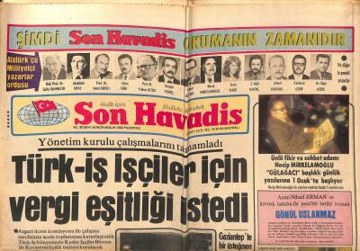 Son Havadis Gazetesi 29 Aralık 1980 - ABD Rehineler Konusunda İranın Şartlarını Kabul Etmiş ! - Yönetim Kurulu Çalışmalarını Tamamladı GZ121146 - 1