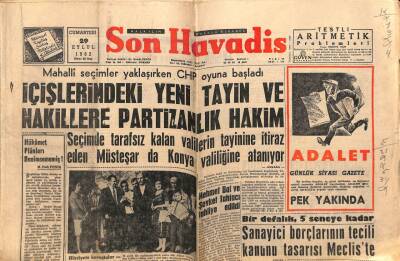 Son Havadis Gazetesi 29 Eylül 1962 - Yemende Kral Ailesi Sarayın Harabeleri Altında Can Verdi GZ73947 - 1