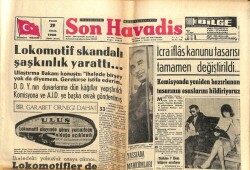 Son Havadis Gazetesi 29 Eylül 1963 - Yassıada Mahkumları Mecliste Görüşülecek GZ102119 - 2