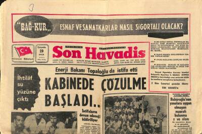 Son Havadis Gazetesi 29 Eylül 1971 - Kadıköy Yeni Hâl Binası Açılıyor GZ113998 - 1