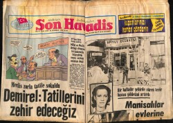 Son Havadis Gazetesi 29 Haziran 1979 - Bir Haftadır Şehirde Süren Terör Havası Şiddetini Artırdı , Manisalılar Evlerine Kapandı GZ67253 - 1