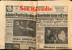 Son Havadis Gazetesi 29 Kasım 1961 - Adalet Partisi Grubu Af Üzerinde İsrar Ediyor GZ69311 - 2